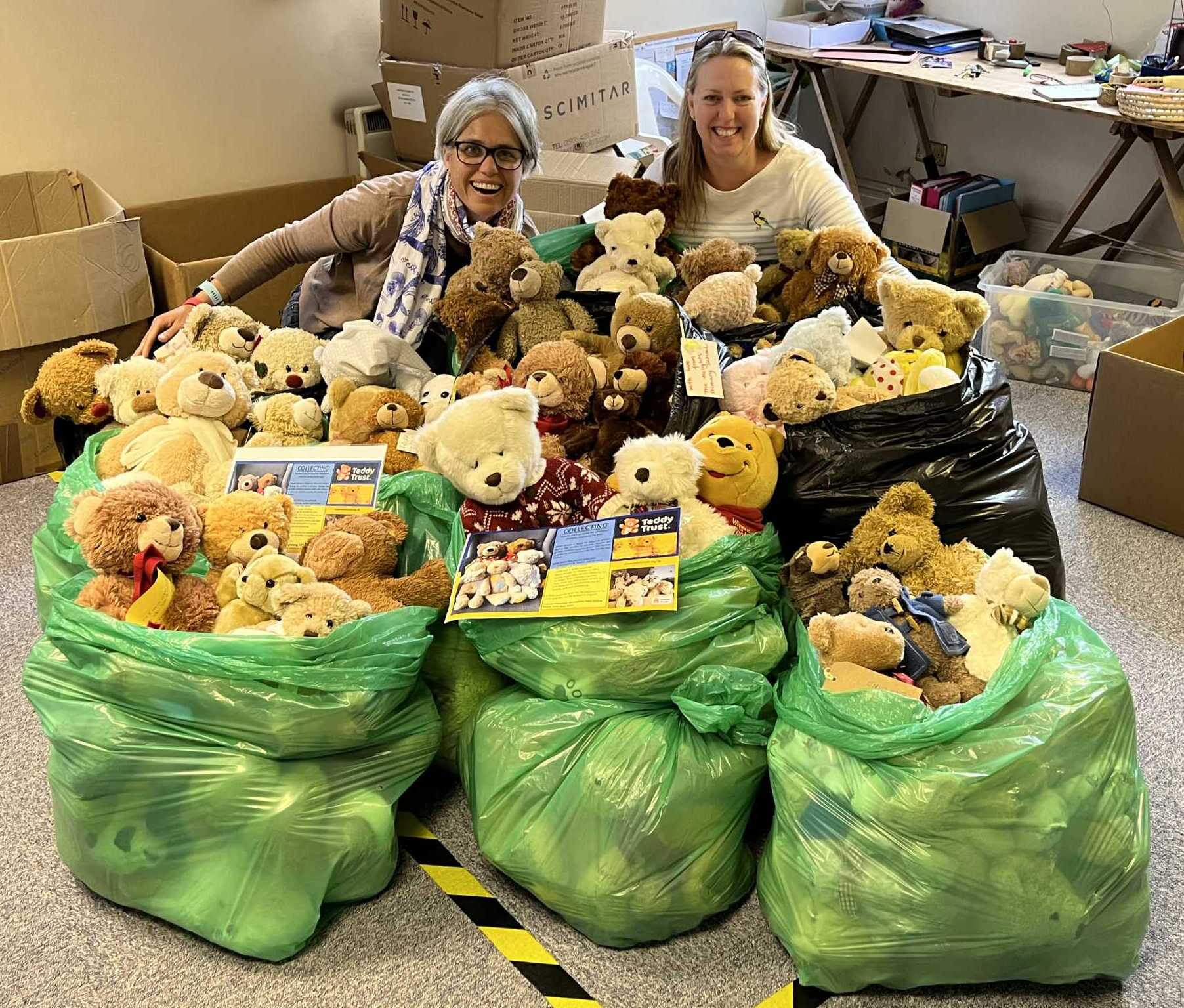 Bumper bags of bears for Ukraine – The Teddy Trust